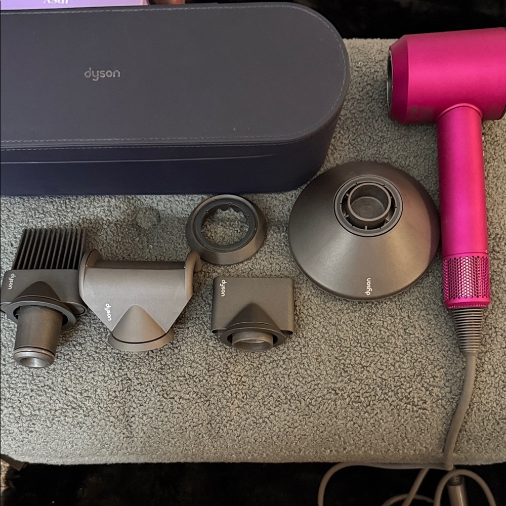 Dyson Fuchsia Hair Dryer with Attachments